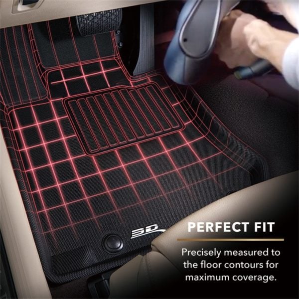 3D MAXpider 2nd Row Floormats - Black - Image 2